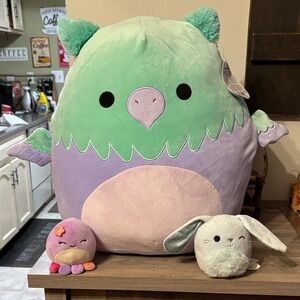 Pre owned Minerva Squishmallows Plush Lot of 3